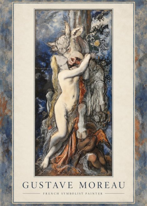 Gustave Moreau Europe and the Bull No1 - Juliste