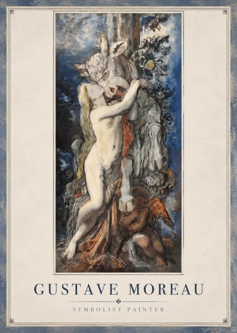 Gustave Moreau Europe and the Bull No2 - Juliste