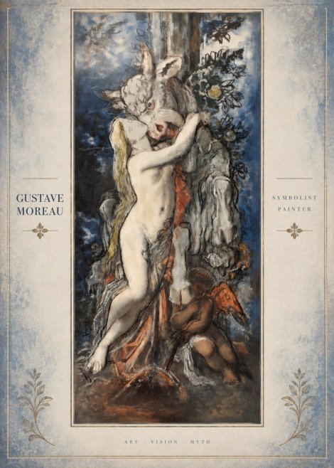 Gustave Moreau Europe and the Bull No3 - Juliste