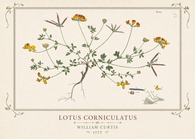 William Curtis Lotus Corniculatus III No1 - Juliste