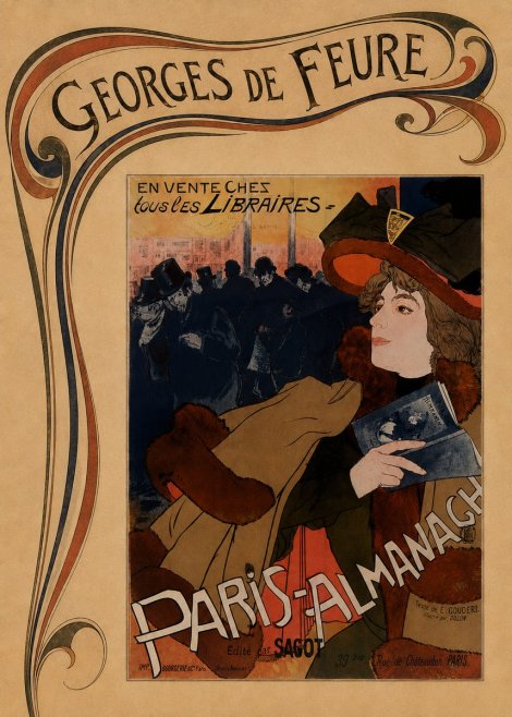 Georges de Feure Paris-almanach IV No6 - Juliste