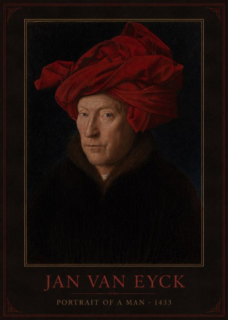 Jan van Eyck Portrait of a Man IV No3 - Juliste