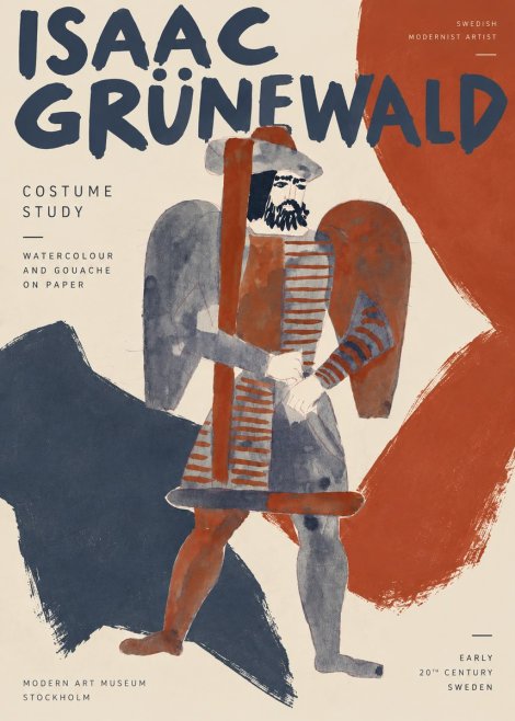 Isaac Grünewald Costume Study VII No3 - Juliste