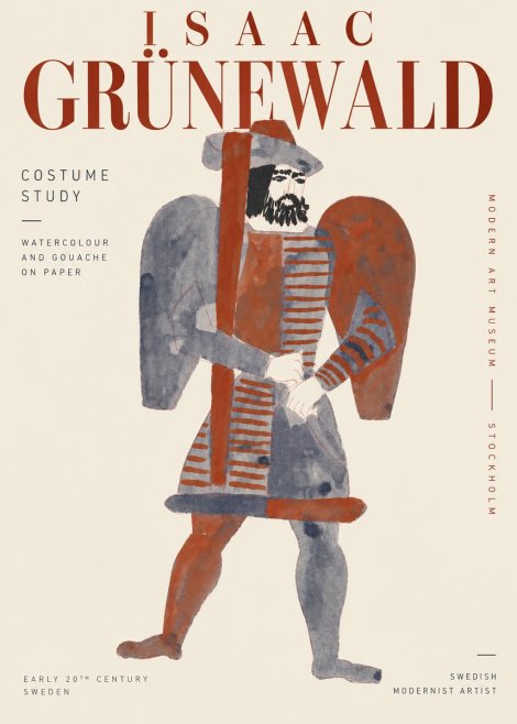 Isaac Grünewald Costume Study VII No4 - Juliste
