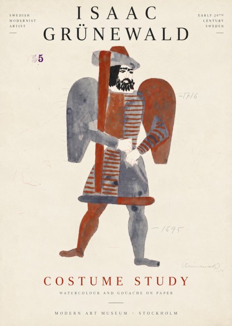 Isaac Grünewald Costume Study VII No6 - Juliste