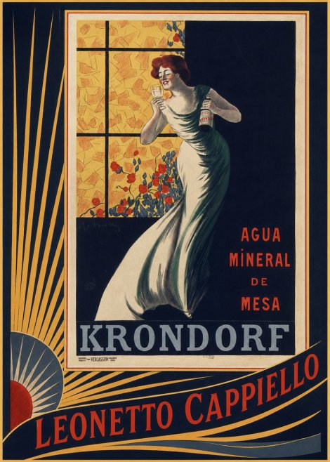 Leonetto Cappiello Agua Mineral De Mesa Krondorf No6 - Juliste