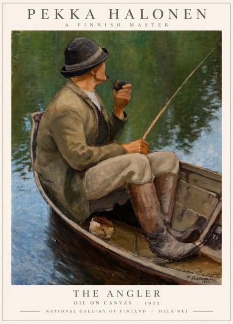 Pekka Halonen The Angler No1 - Juliste