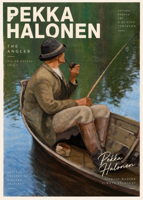Pekka Halonen The Angler No6 - Juliste