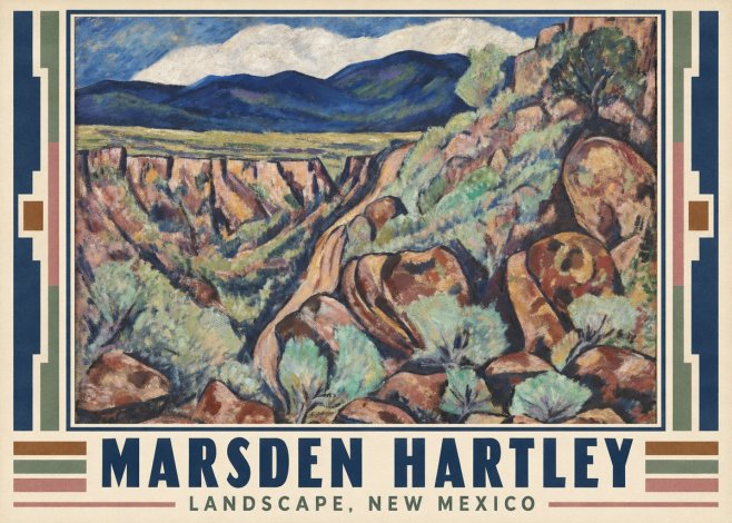 Marsden Hartley Landscape, New Mexico No1 - Juliste