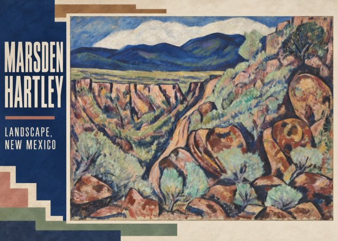 Marsden Hartley Landscape, New Mexico No2 - Juliste
