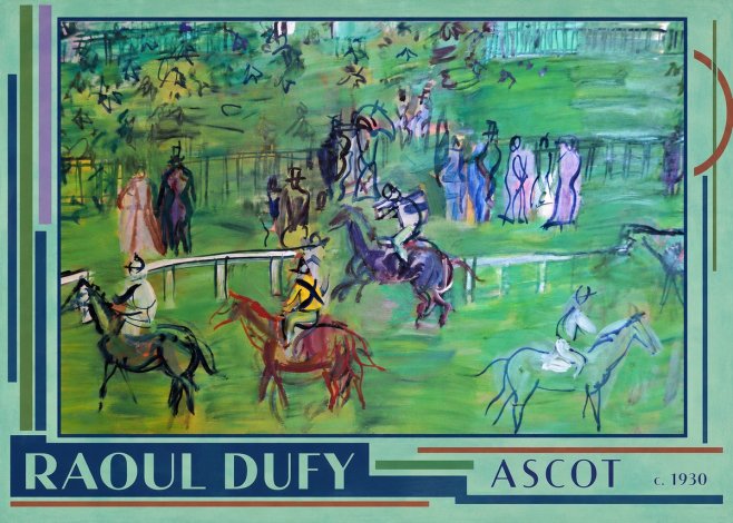 Raoul Dufy Ascot No2 - Juliste