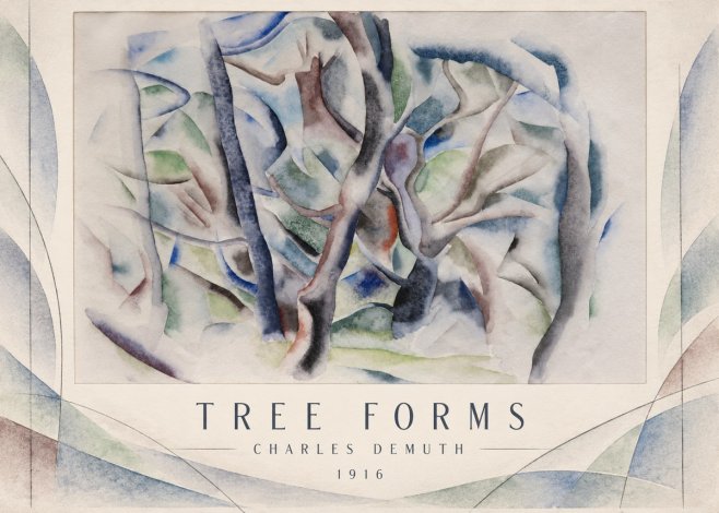 Charles Demuth Tree Forms No3 - Juliste