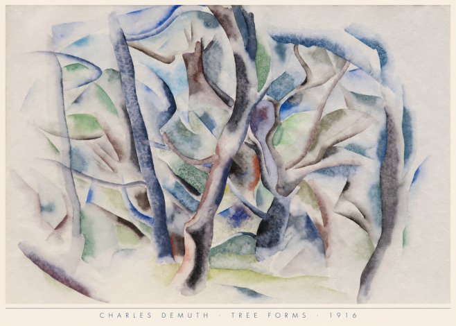 Charles Demuth Tree Forms No6 - Juliste