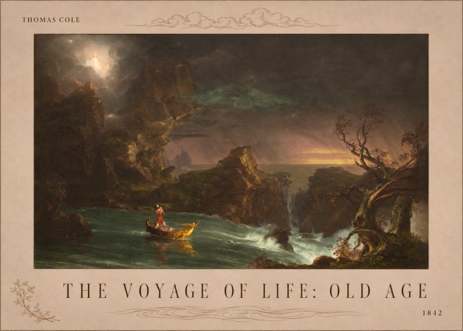 Thomas Cole The Voyage of Life: Old Age V No4 - Juliste