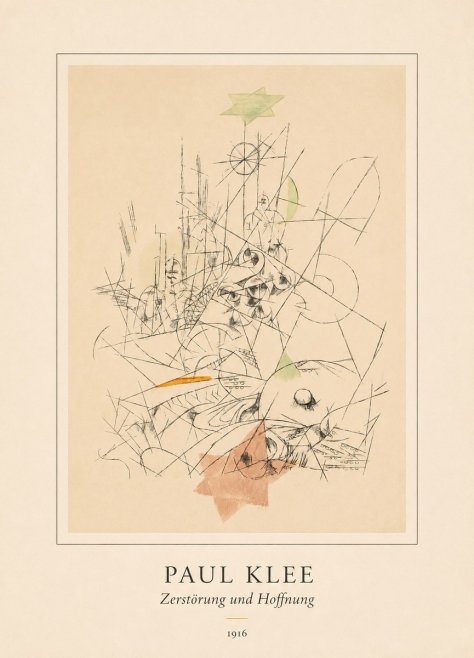 Paul Klee Zerstörung Und Hoffnung II No4 - Juliste