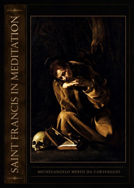 Michelangelo Merisi da Caravaggio Saint Francis in Meditation II No2 - Juliste