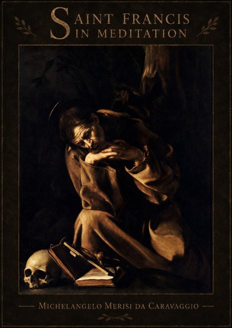Michelangelo Merisi da Caravaggio Saint Francis in Meditation II No6 - Juliste