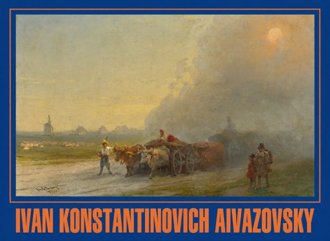 Ivan Konstantinovich Aivazovsky Landscape with Oxen No2 - Juliste