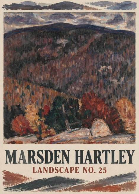 Marsden Hartley Landscape No. 25 No1 - Juliste
