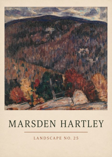 Marsden Hartley Landscape No. 25 No3 - Juliste