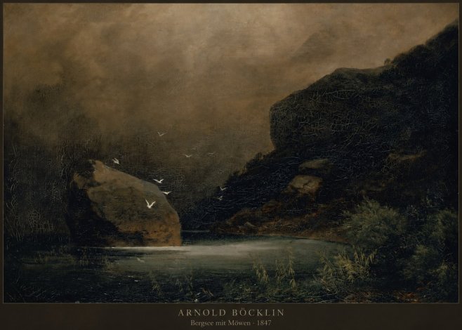 Arnold Böcklin Bergsee Mit Möwen No2 - Juliste