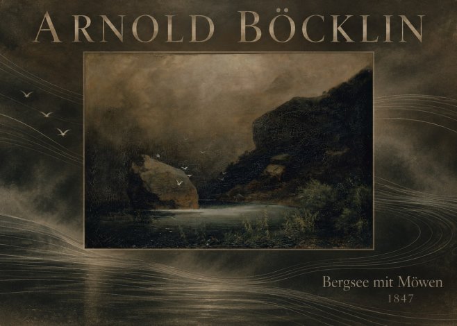 Arnold Böcklin Bergsee Mit Möwen No6 - Juliste