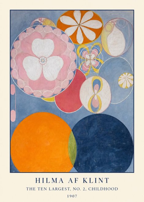 Hilma af Klint The Ten Largest, No. 2, Childhood No1 - Juliste