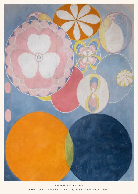 Hilma af Klint The Ten Largest, No. 2, Childhood No5 - Juliste