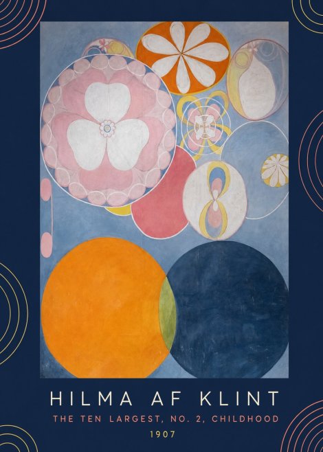 Hilma af Klint The Ten Largest, No. 2, Childhood No6 - Juliste