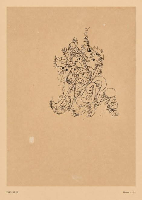 Paul Klee Blumen II No5 - Juliste