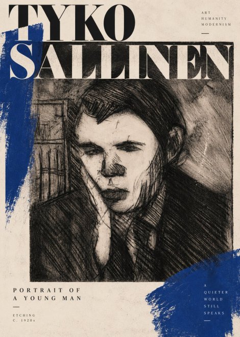 Tyko Sallinen Portrait of a Young Man No4 - Juliste