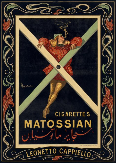 Leonetto Cappiello Cigarettes Matossian No4 - Juliste