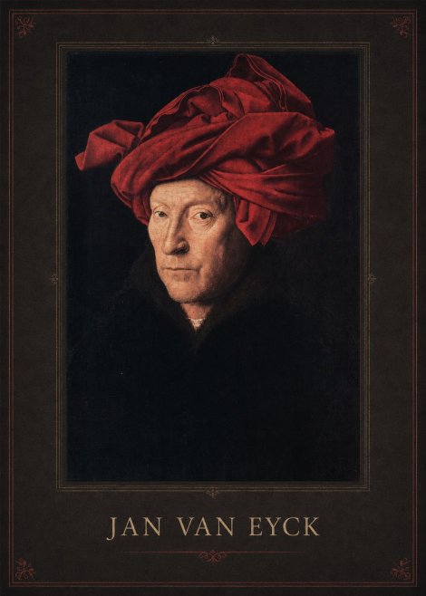 Jan van Eyck Portrait of a Man in a Turban No1 - Juliste