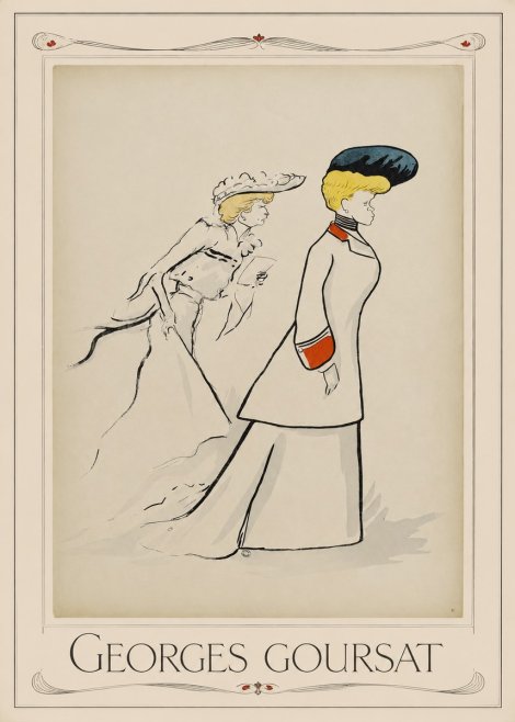 Georges Goursat Elegant Promenade No1 - Juliste