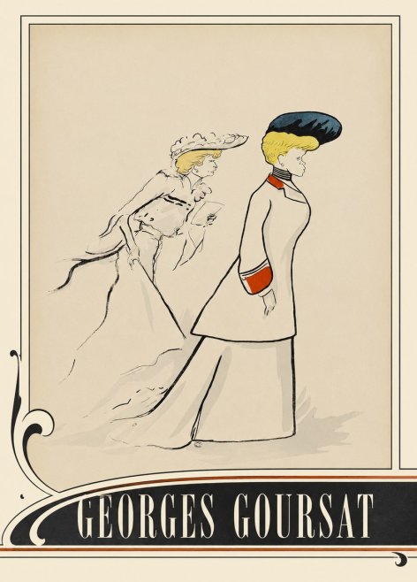 Georges Goursat Elegant Promenade No3 - Juliste