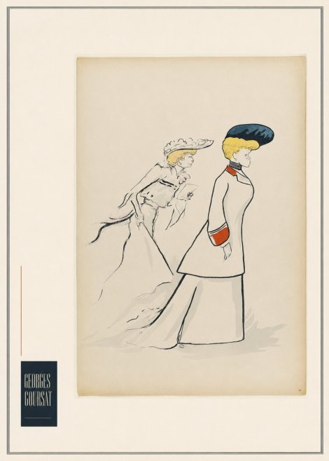 Georges Goursat Elegant Promenade No5 - Juliste
