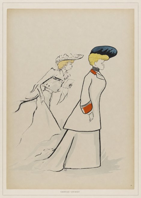 Georges Goursat Elegant Promenade No6 - Juliste