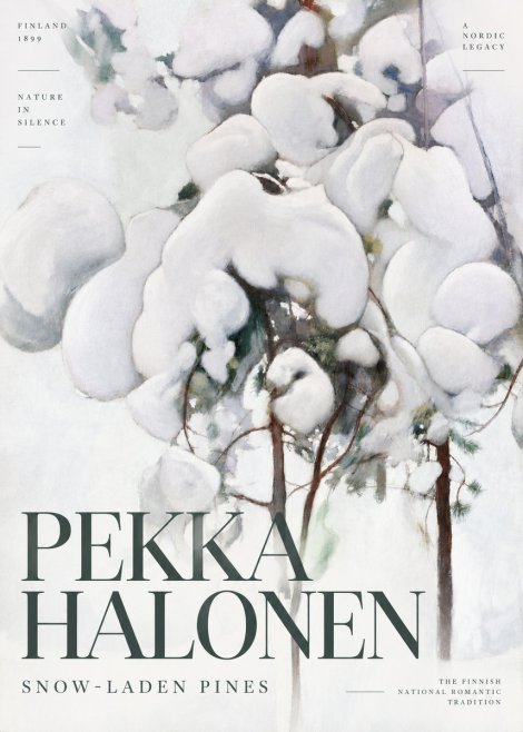Pekka Halonen Snow-laden Pines No6 - Juliste
