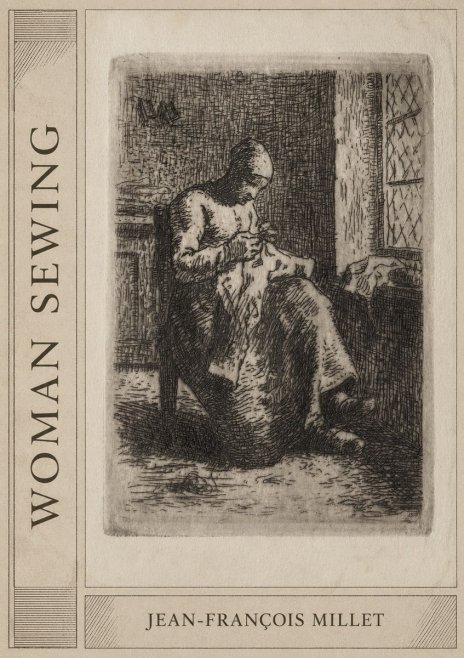 Jean-François Millet Woman Sewing No2 - Juliste