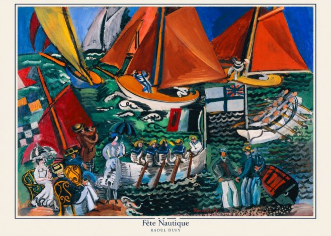 Raoul Dufy Fête Nautique No6 - Juliste