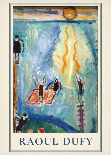 Raoul Dufy The Swimmers No2 - Juliste