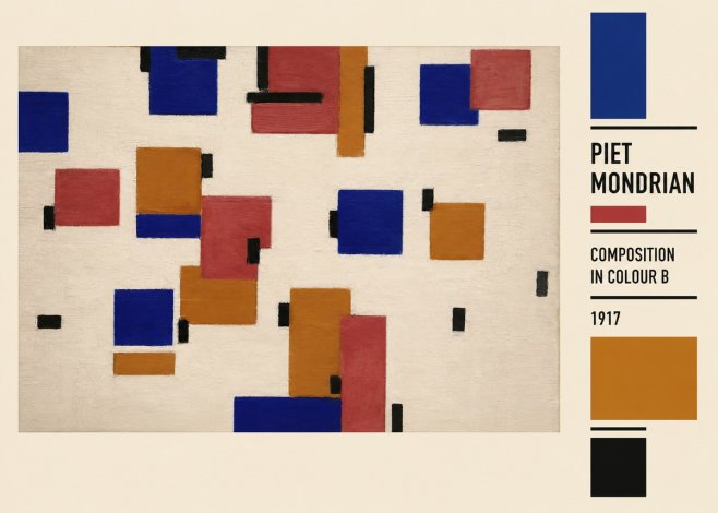 Piet Mondrian Composition in Colour B No2 - Juliste