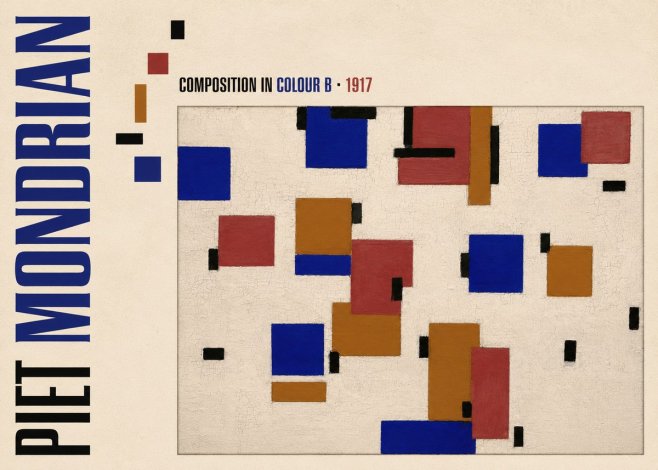 Piet Mondrian Composition in Colour B No6 - Juliste