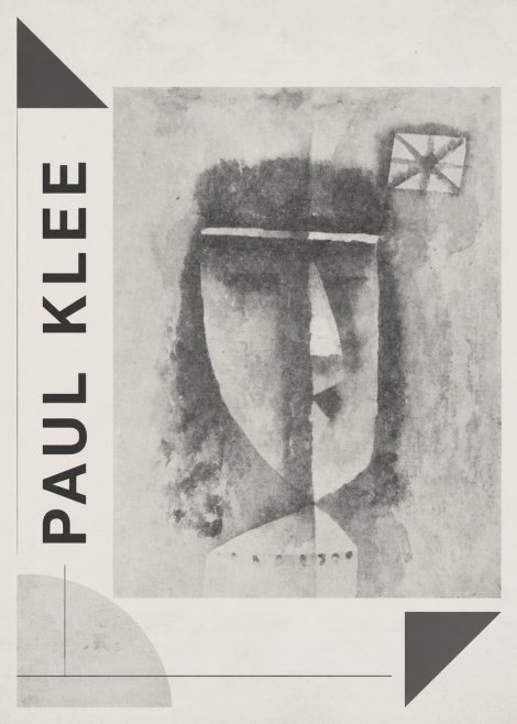Paul Klee Head of a Man No2 - Juliste