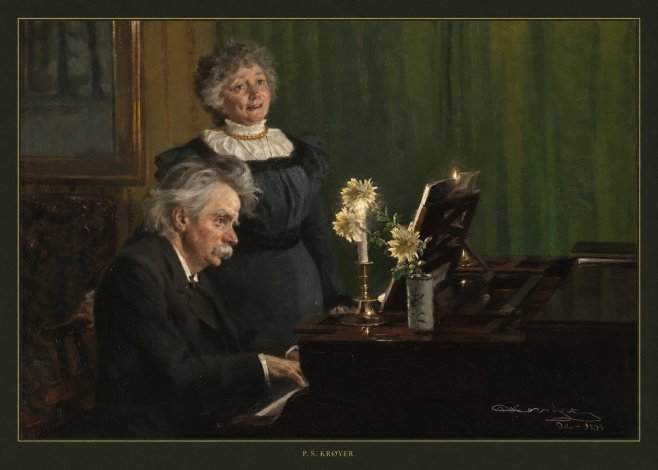 P.S. Krøyer Edvard Grieg Accompanying His Wife No5 - Juliste