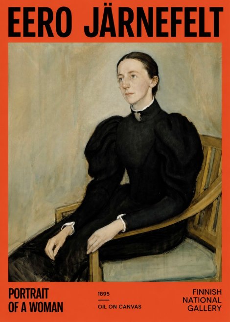 Eero Järnefelt Portrait of a Woman No2 - Juliste