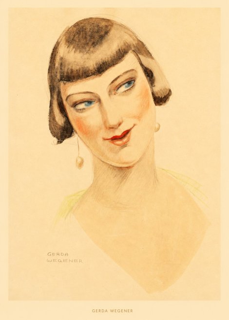 Gerda Wegener Portrait of a Lady No6 - Juliste
