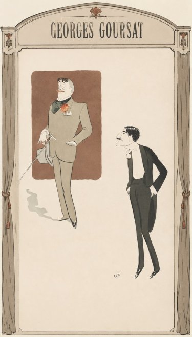 Georges Goursat Two Stylish Gentlemen No6 - Juliste