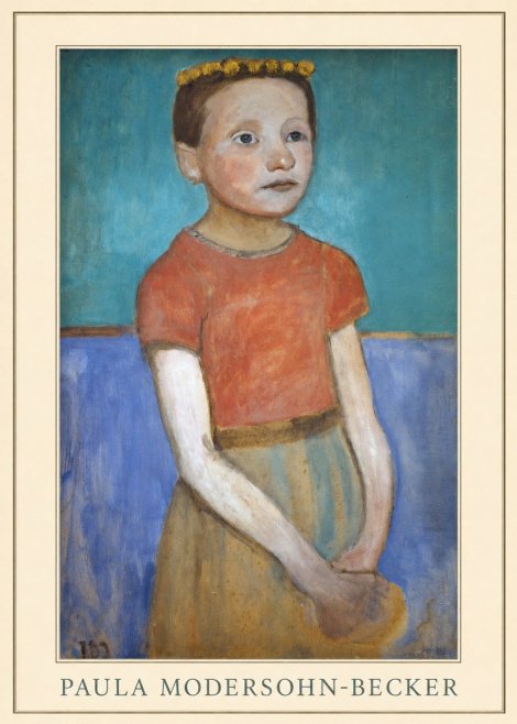 Paula Modersohn-Becker Girl with Crown No4 - Juliste