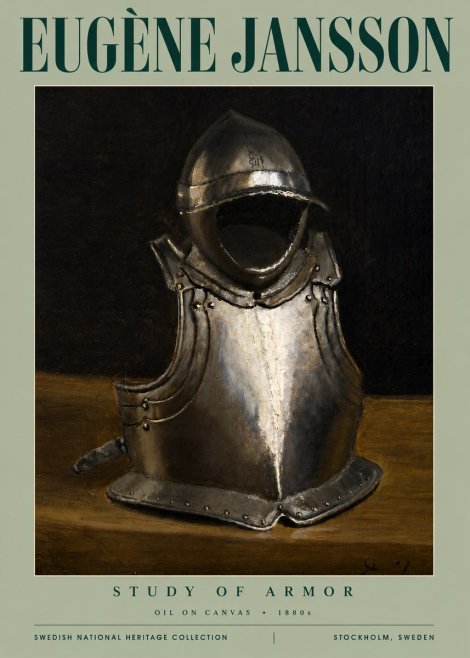 Eugène Jansson Study of Armor No4 - Juliste